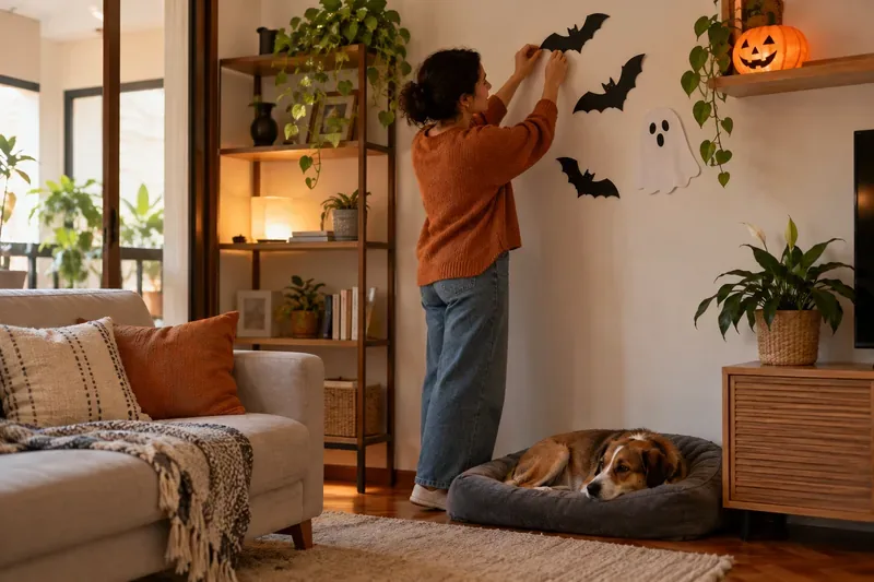 Decoração de Halloween e animais de estimação: cuidados para uma casa segura