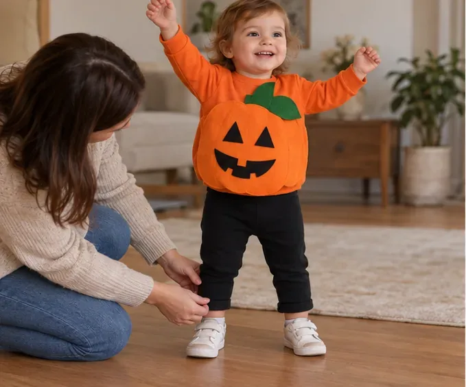 Déguisement Halloween sans couture pour tout-petit : simple, confortable et sûr