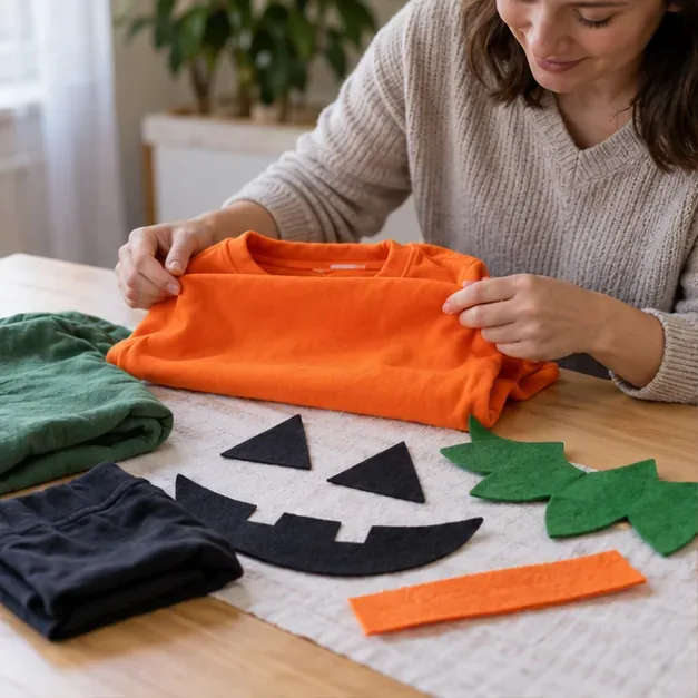 Halloween-Kostüm für Kleinkinder ohne Nähen: Material und Sicherheit prüfen