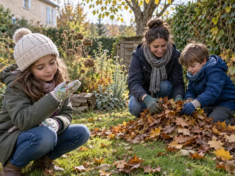 Jardin d’automne avec les enfants : 5 petites tâches avant les premières gelées