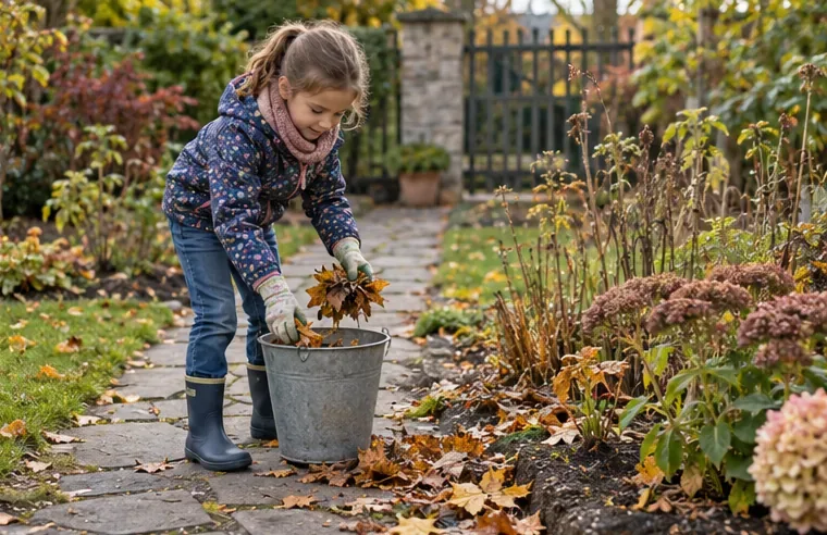 Jardín de otoño con niños: 4 tareas sencillas antes de las primeras heladas