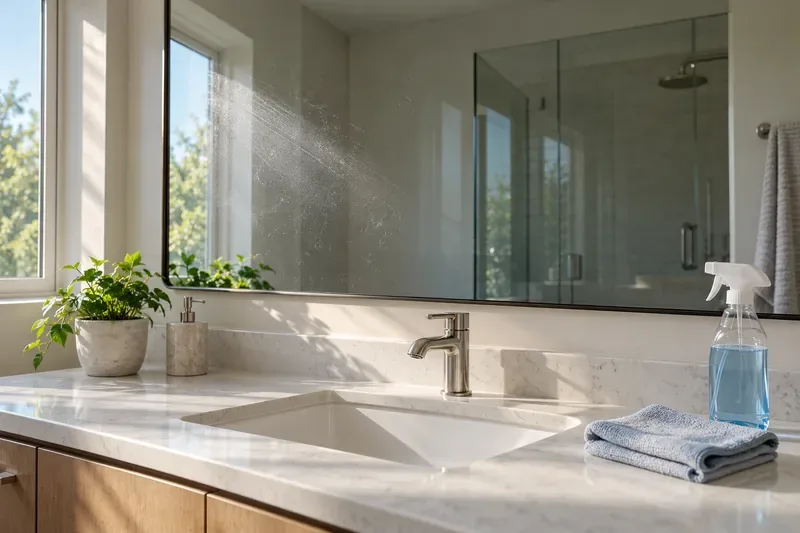 Why Does a Bathroom Mirror Keep Streaking After Cleaning?